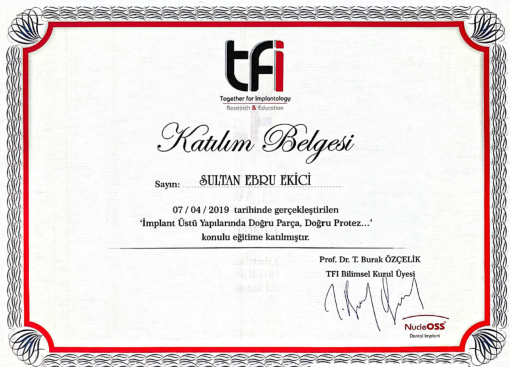İmplant Üstü Yapılarında Doğru Parça , Doğru Protez
