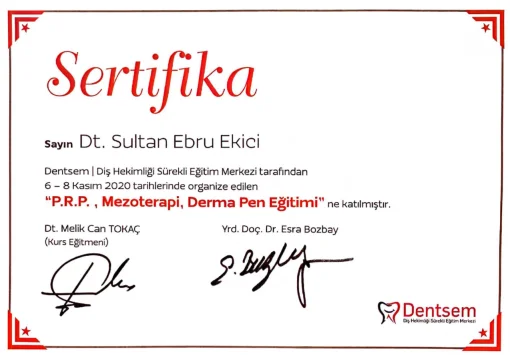 P.R.P., Mezoterapi, Derma Pen Eğitimi